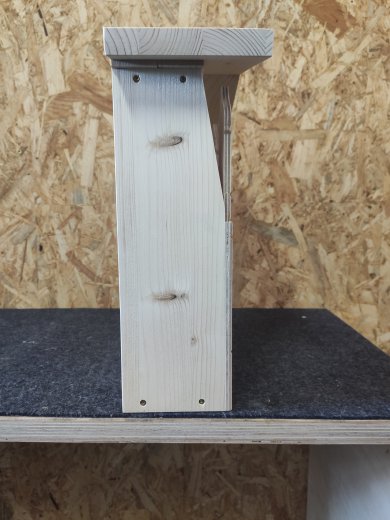 Wildbienenhaus "Rathaus" bemalt